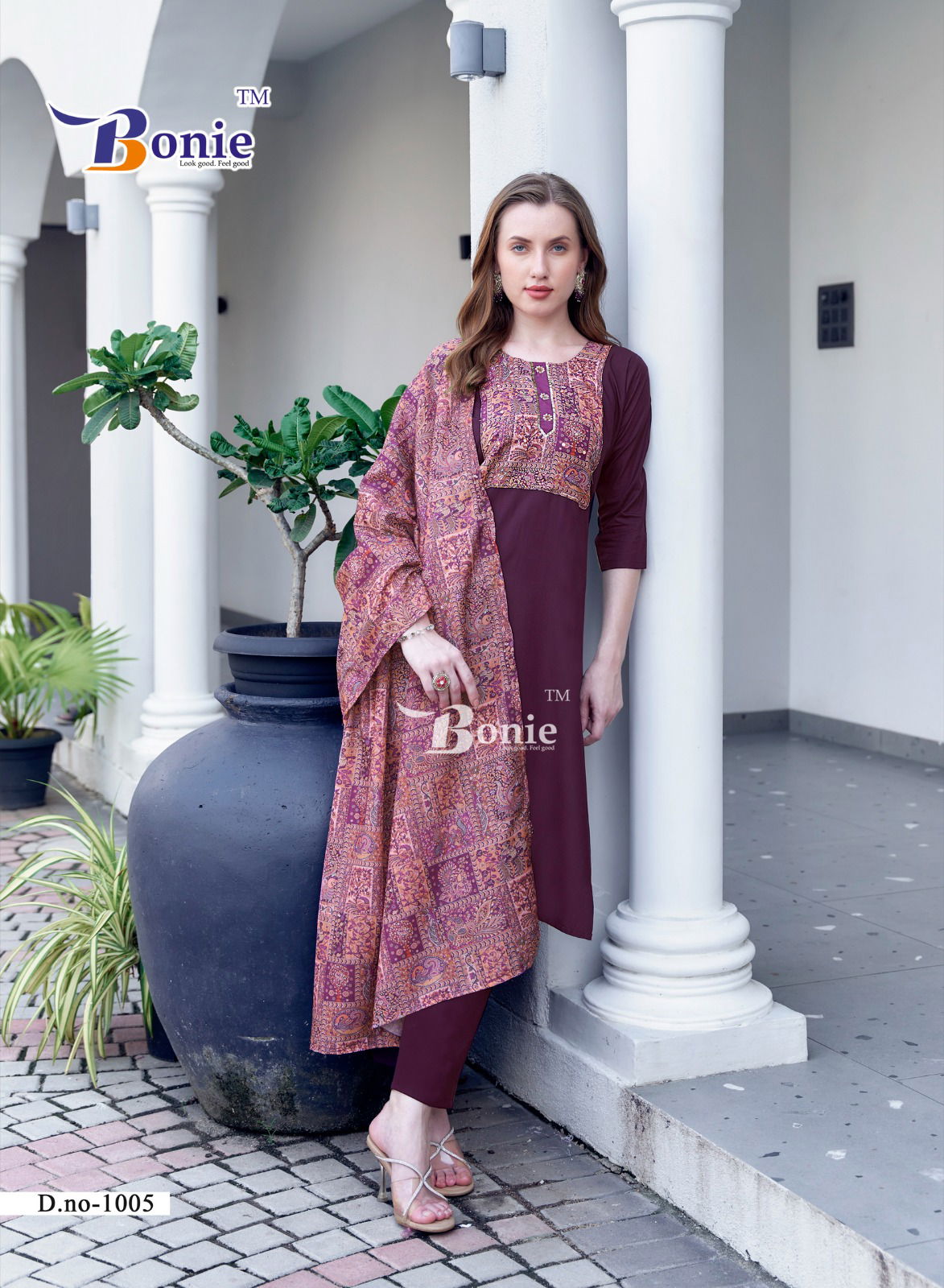 Divya Vol 1 By Bonie Heavy Rayon Stylish Kurti With Bottom Dupatta Wholesale Online